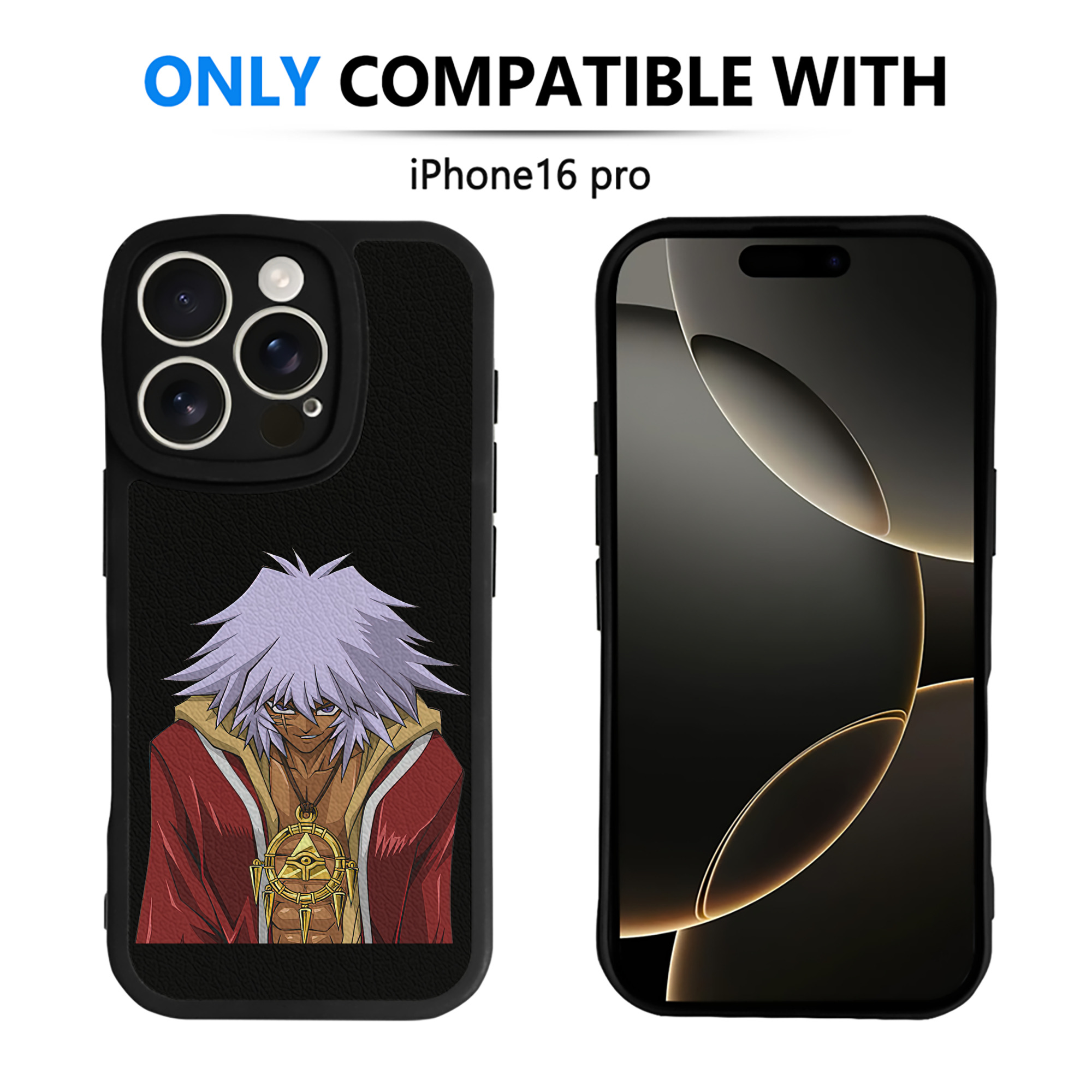遊☆戯☆王 Yu-Gi-Oh! 【iPhone 16シリーズ対応】シリコンスマホケース（レザー調） 材質：シリコン